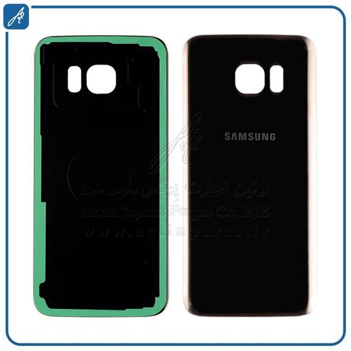 تصویر  BACK COVER S7 EDGE BLACK SAM