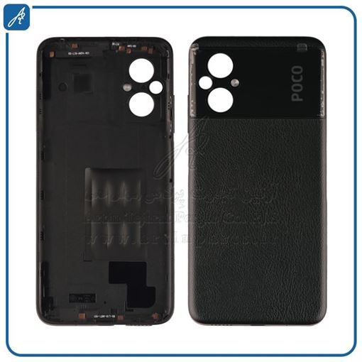 تصویر  BACK COVER POCO M5 BLACK XIAO