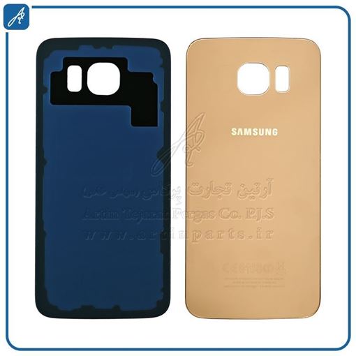 تصویر  BACK COVER S6 GOLD SAM