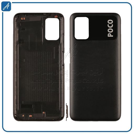 تصویر  BACK COVER POCO M3 BLACK XIAO