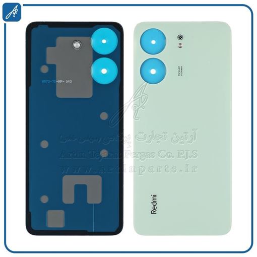 تصویر  BACK COVER REDMI 13C GREEN XIAO