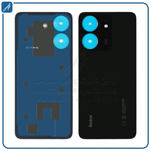 تصویر  BACK COVER REDMI 13C BLACK XIAO