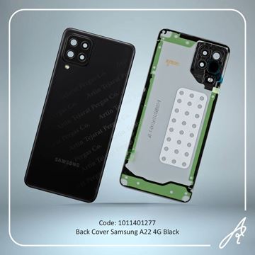 تصویر BACK COVER A22 4G BLACK SAM