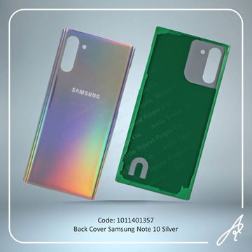 تصویر BACK COVER NOTE 10 SILVER SAM