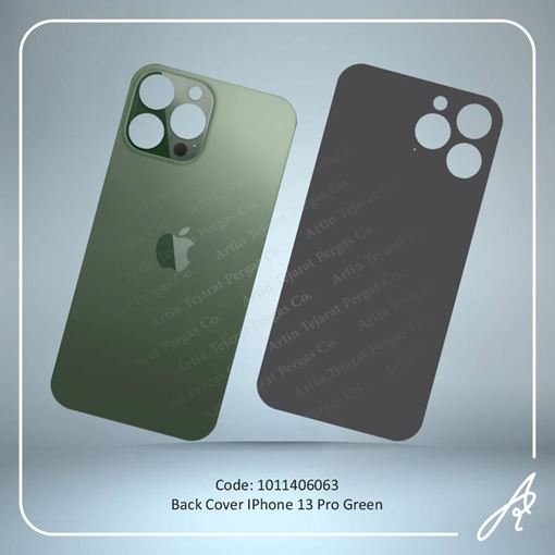 تصویر  BACK COVER 13 PRO GREEN IPHONE