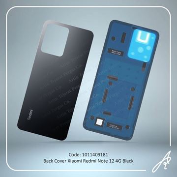 تصویر BACK COVER REDMI NOTE 12 BLACK XIAO