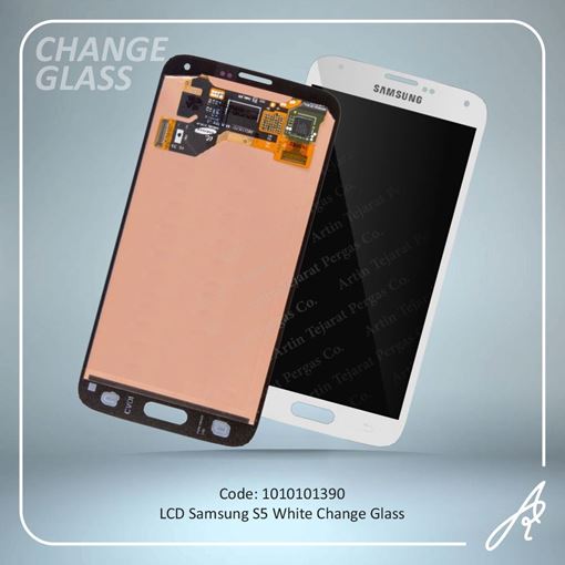 تصویر  LCD S5 WHITE CHANGE GLASS SAM