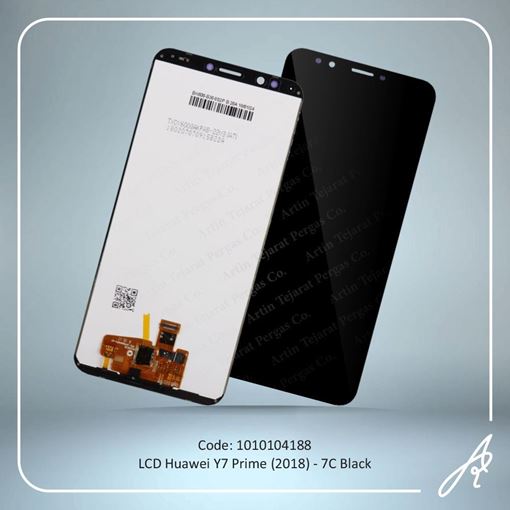 تصویر  LCD Y7 PRIME 2018-7C BLACK  HUW