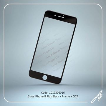 تصویر GLASS 8PLUS BLACK+OCA+F IPHONE