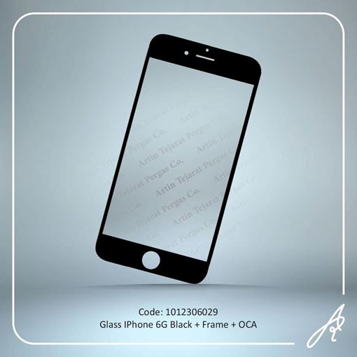 تصویر  GLASS 6G BLACK+OCA+F IPHONE