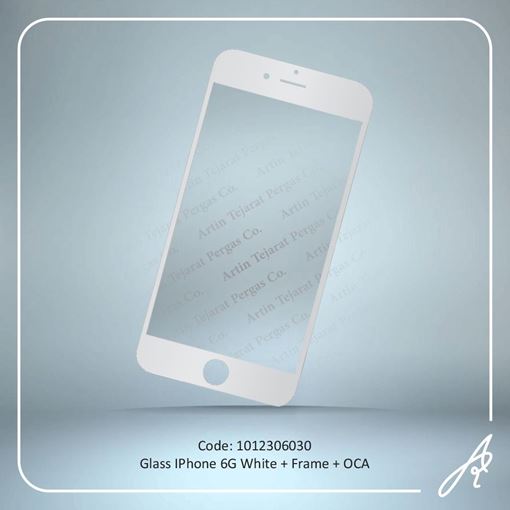 تصویر  GLASS 6G WHITE+OCA+F IPHONE