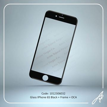 تصویر GLASS 6S BLACK+OCA+F IPHONE